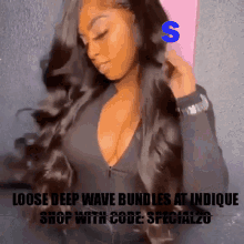 Deep Wave Hair Luxy Hair GIF - Deep Wave Hair Luxy Hair Indique Hair GIFs