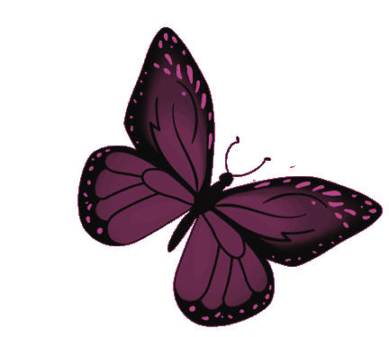 Butterfly Purple Butterfly Sticker