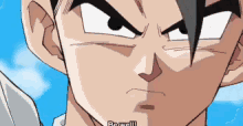a close up of a cartoon character 's face with the words be well