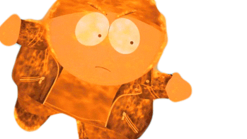 Fire Blast Eric Cartman Sticker - Fire Blast Eric Cartman South Park Stickers