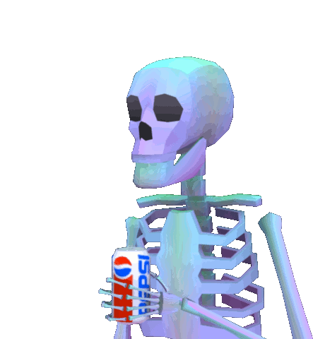 Pepsi Skeleton Sticker - Pepsi Skeleton Moving Stickers