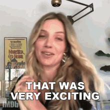 That Was Very Exciting Annabelle Wallis GIF - That Was Very Exciting Annabelle Wallis Imdb GIFs