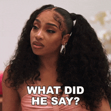 What Did He Say Brooke Valentine GIF - What Did He Say Brooke Valentine Love & Hip Hop Miami GIFs