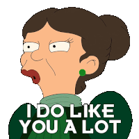 I Do Like You A Lot Futurama Sticker - I Do Like You A Lot Futurama I Really Like You Stickers