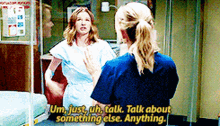 Greys Anatomy April Kepner GIF - Greys Anatomy April Kepner Um Just Uh Talk GIFs