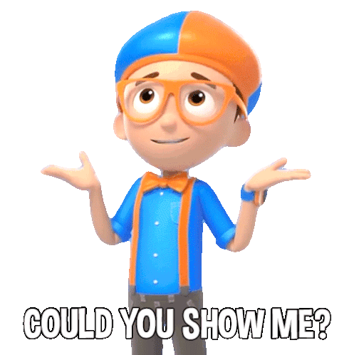 Could You Show Me Blippi Sticker - Could You Show Me Blippi Blippi Wonders Educational Cartoons For Kids Stickers