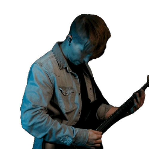 Playing Guitar Cole Rolland Sticker