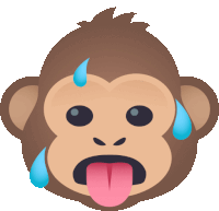 Sweating Monkey Monkey Sticker - Sweating Monkey Monkey Joypixels Stickers