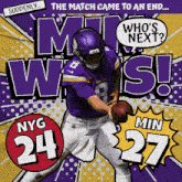 Minnesota Vikings (27) Vs. New York Giants (24) Post Game GIF - Nfl National Football League Football League GIFs