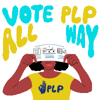 Vote Plp All The Way Bahamas Forward Sticker - Vote Plp All The Way Bahamas Forward Plp All Day Everyday Stickers