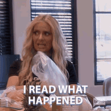 I Read What Happened Real Housewives Of Beverly Hills GIF - I Read What Happened Real Housewives Of Beverly Hills I Know What Happened GIFs