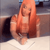 Marajtwt Nicki Minaj GIF - Marajtwt Nicki Minaj Writing GIFs