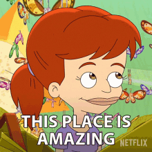 This Place Is Amazing Jessi Glaser GIF - This Place Is Amazing Jessi Glaser Big Mouth GIFs