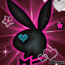 bunny heart love pink