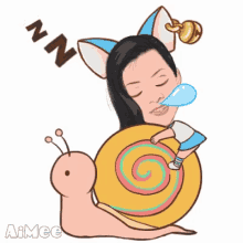 Snail Sleep GIF