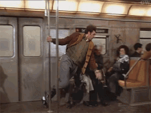 Public Transportation GIF - Frasier Tripping Train GIFs