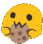 Cookies Emoji Sticker - Cookies Emoji Eating Stickers