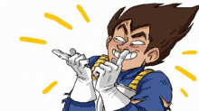 a cartoon drawing of a man making a funny face