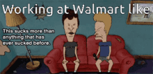 Working At Walmart Beavis And Butthead GIF - Working At Walmart Beavis And Butthead This Sucks More Than Anything Ever Sucked Before GIFs