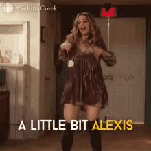 Little Bit Alexis Sexy Dance Dancing Schitts Creek GIF