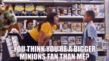 Superstore Amy Sosa GIF - Superstore Amy Sosa You Think Youre A Bigger Minions Fan Than Me GIFs