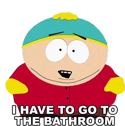 I Have To Go To The Bathroom Eric Cartman Sticker - I Have To Go To The Bathroom Eric Cartman South Park Stickers