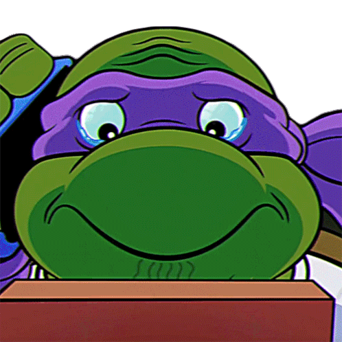 Crying Donatello Sticker - Crying Donatello Saturday Night Live Stickers