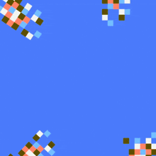 a blue background with arabic writing that says ' a '