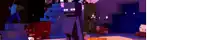 a screenshot of a video game with a purple background