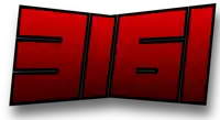 a red and black sign that says ' e161 ' on it