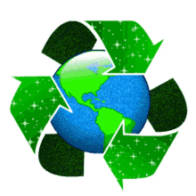 recycle symbol earth arrows green