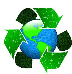 Recycle Symbol Sticker - Recycle Symbol Earth Stickers