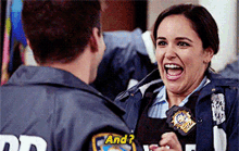 brooklyn nine nine amy santiago and and then excited