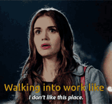 Walking Into Work I Dont Like This Place GIF - Walking Into Work I Dont Like This Place Holland Roden GIFs