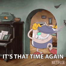 Its That Time Again Elder Kettle GIF - Its That Time Again Elder Kettle The Cuphead Show GIFs