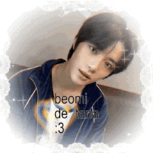 a picture of a young man with the name beomi de tana