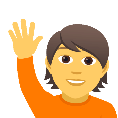 Person Raising Hand Joypixels Sticker - Person Raising Hand Joypixels ...