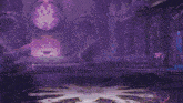 a blurry picture of a man with a purple background and the words " inache bot " in yellow letters