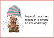 Teddy Bear Gnome GIF - Teddy Bear Gnome My Teddy Bear GIFs