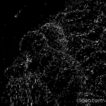 a black background with a lot of white dots