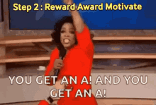 reward award motivate oprah excitement