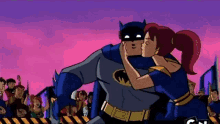 batman brave and the bold cartoon network dc kiss cheek