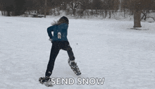 Run Snow Shoe GIF
