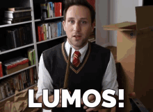 Josh Sundquist Lumos GIF - Josh Sundquist Lumos Harry Potter Cosplay GIFs