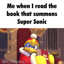 a cartoon character is reading a book titled hype talent
