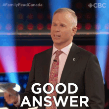 Good Answer Gerry Dee GIF - Good Answer Gerry Dee Family Feud Canada GIFs