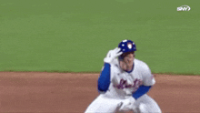 Brett Baty Mets GIF - Brett Baty Mets Three To The Dome GIFs