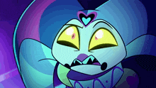 a colorful cartoon character with a heart on its head