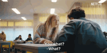 You What What GIF - You What What Leonie Wesselow GIFs