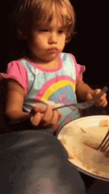 kid food eat fork